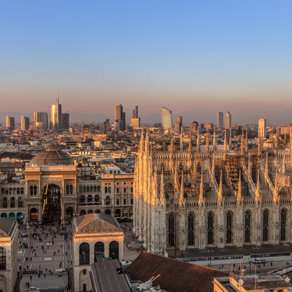 The Milan Duomo from the side